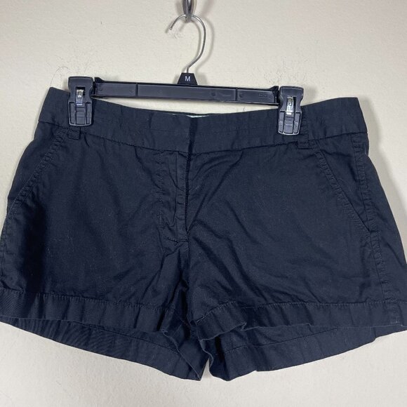 J. Crew Factory Women 3" Broke In Chino Short 8 Black Cotton!! - Picture 1 of 4